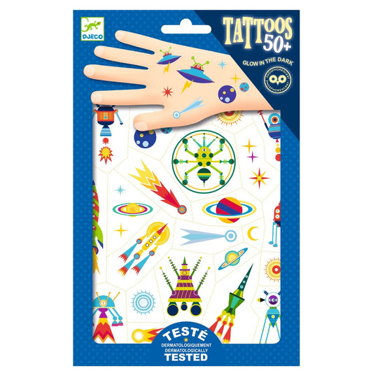 Djeco Tatoveringer, Rummet selvlysende