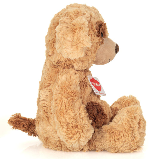 Brun hund bamse.
