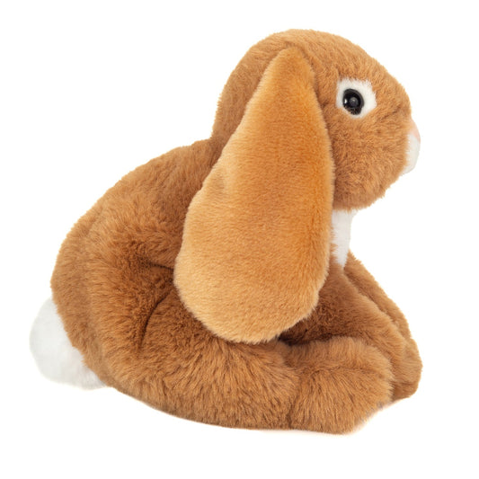 Brun kanin bamse med lange ører.