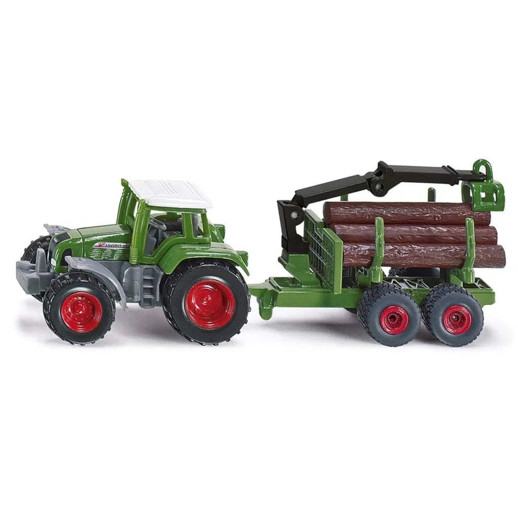 Siku Tractor W Forestry Trailer