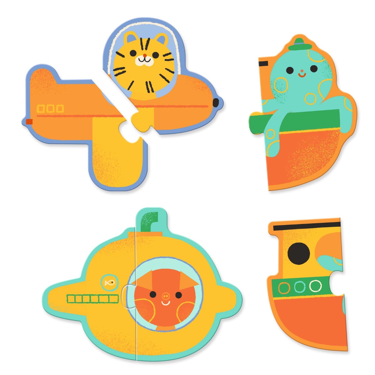 Djeco Puzzle Duo, Transport