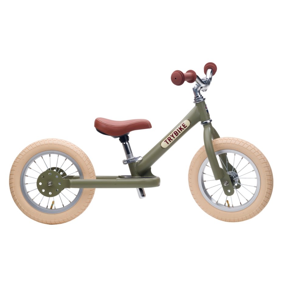 Trybike Løbecykel, Vintage olive
