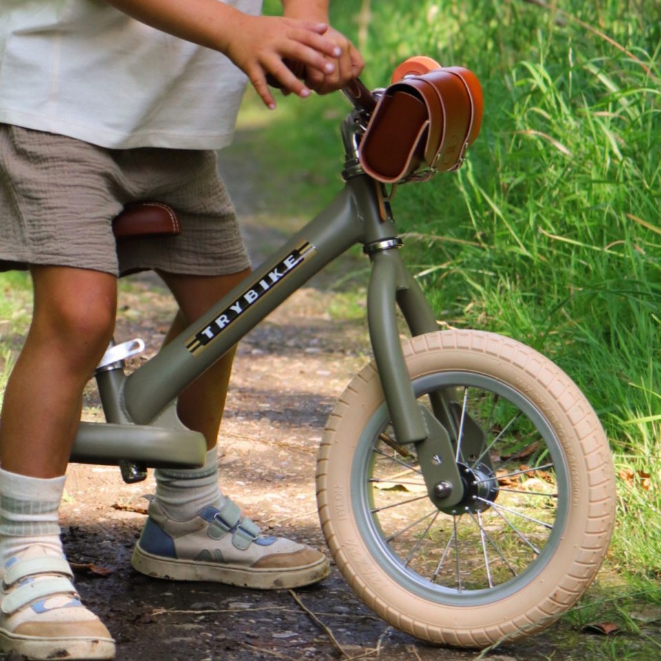 Trybike Løbecykel, Vintage olive