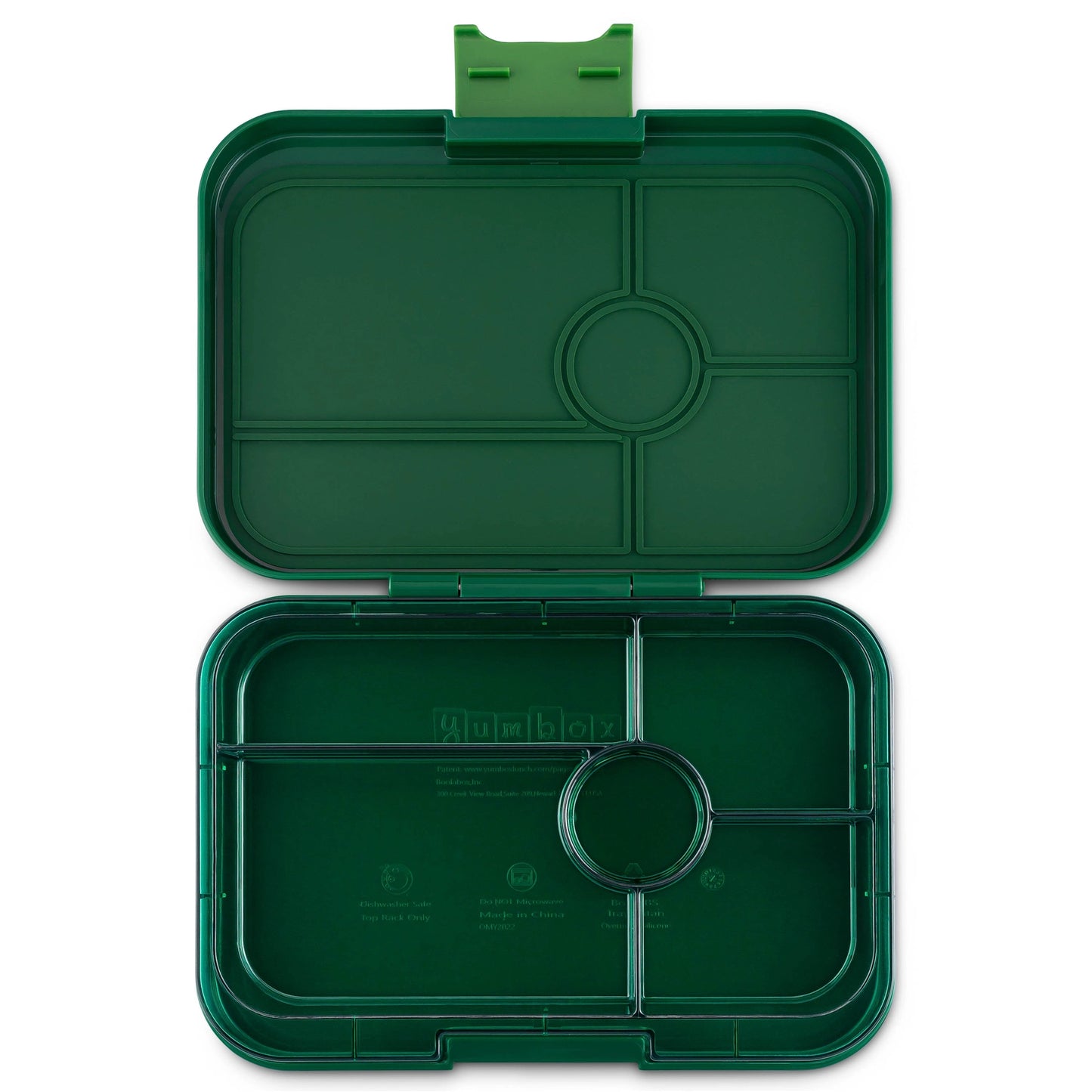 Yumbox Tapas 5 rum, green/clear