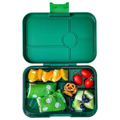 Yumbox Tapas 5 rum, green/clear