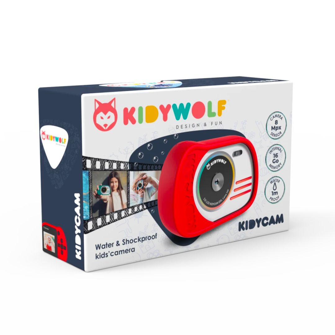 Kidywolf Kidycam digitalkamera, rød