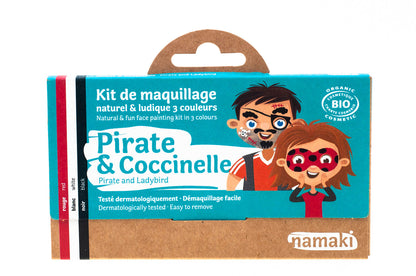 Namaki 3-color ansigtsmaling, pirat&mariehøne