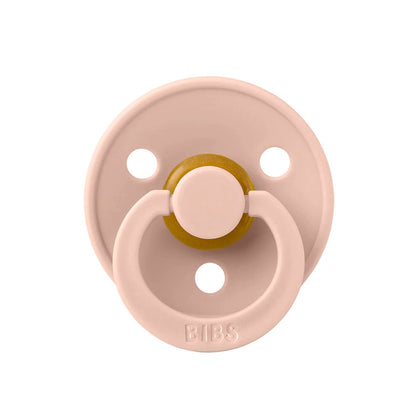 BIBS 2pk colour latex symmetrisk str.2, ivory/blush