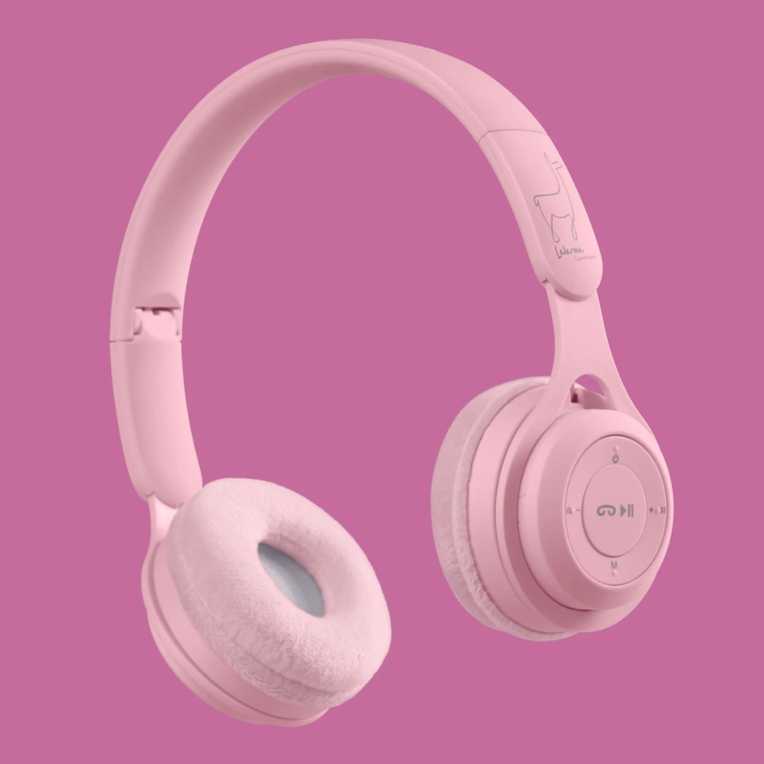 Lalarma bluetooth høretelefoner, pink