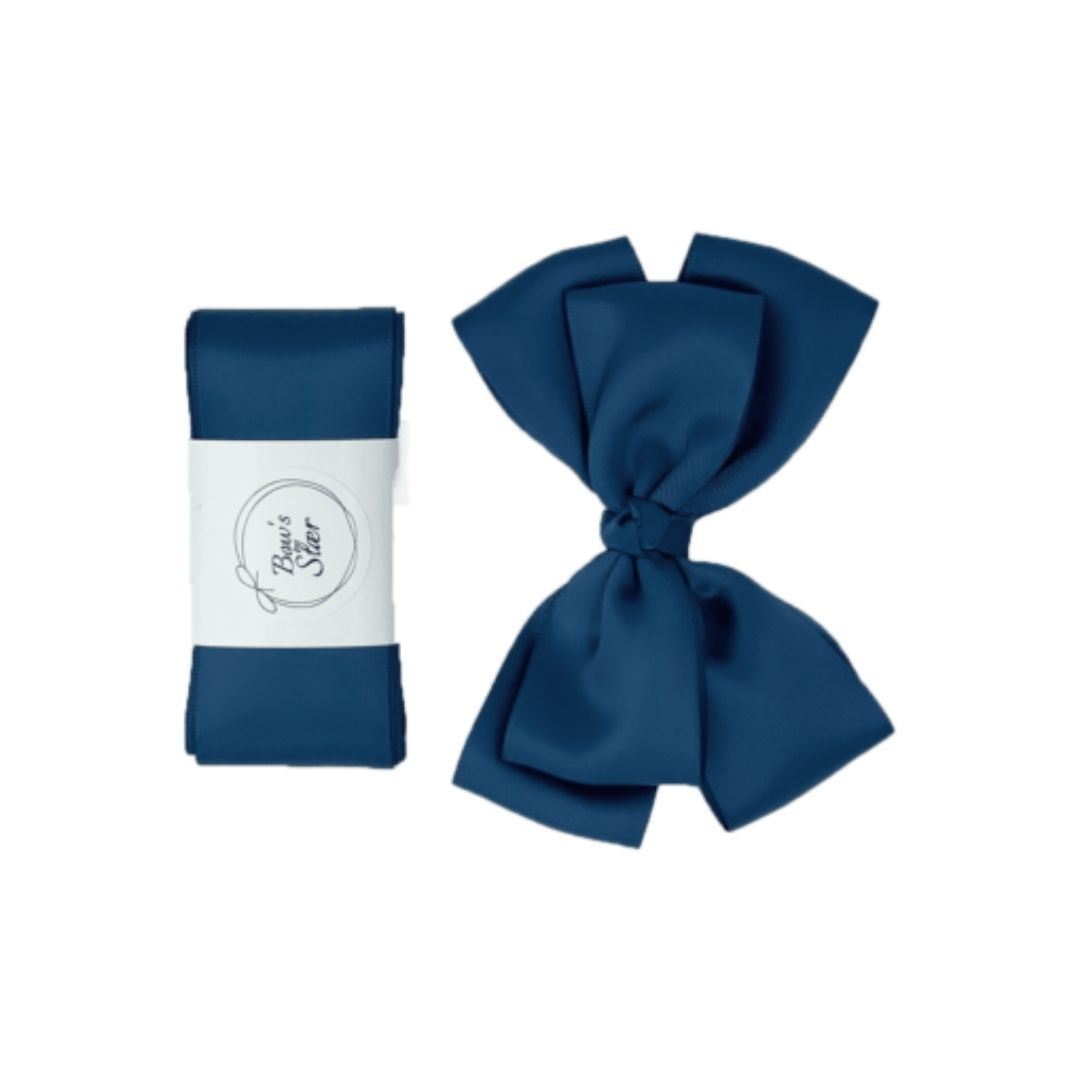 By Stær dåbsbånd m.sløjfe, Navy