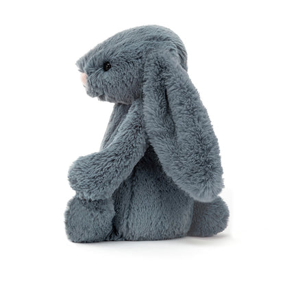 Jellycat Bashful kanin, Dusky Blue Mellem 31 cm