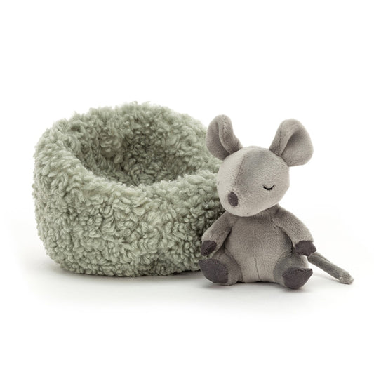Jellycat Hibernating Mus i rede 12cm