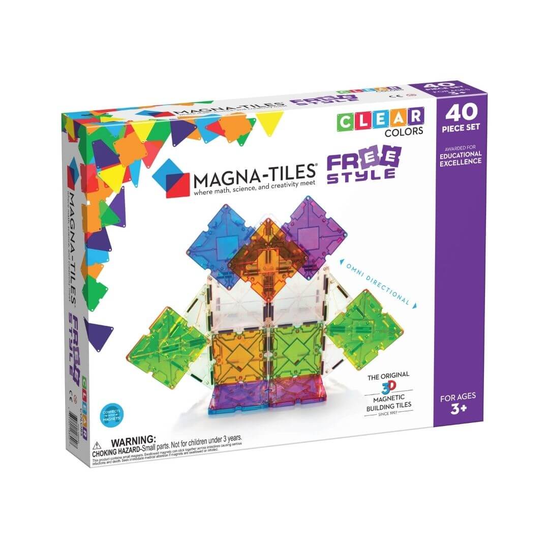 Magna Tiles Freestyle with 40 pieces in package