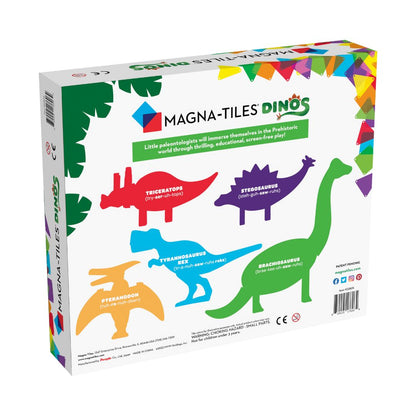 Magna-Tiles Dinosaurer, 5 stk
