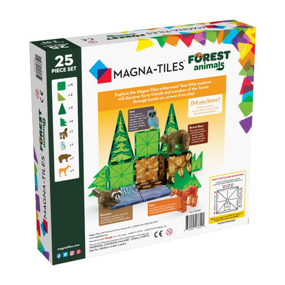 Magna-Tiles Skovens dyr, 25 dele