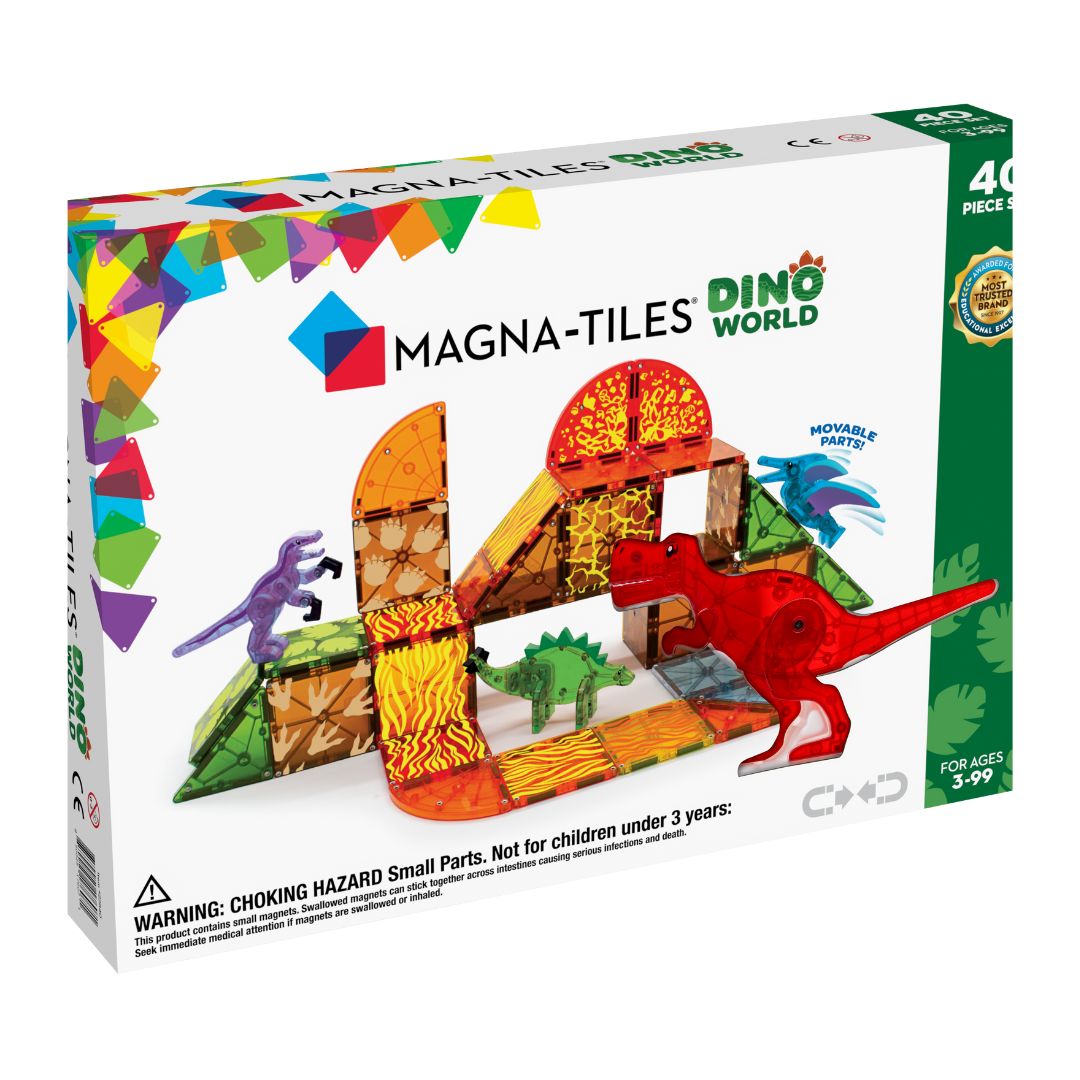 Magna-Tiles Dino World, 40 dele