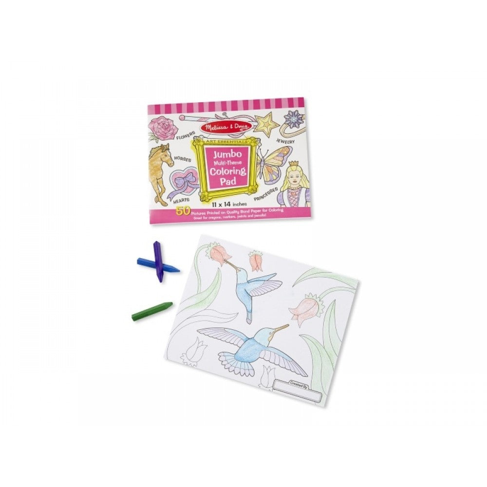 Melissa & Doug Jumbo malebog, pink