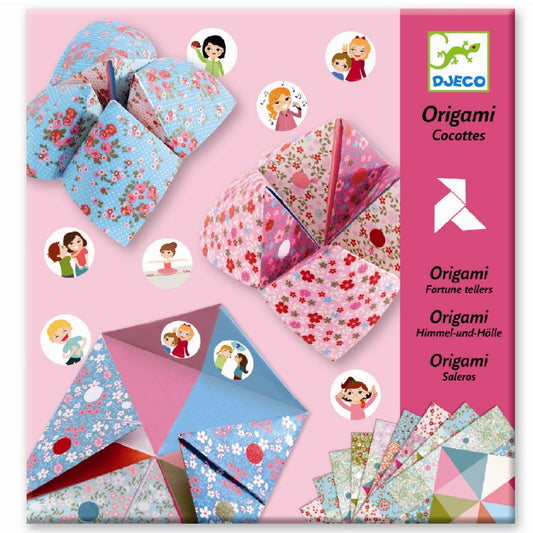Djeco Origami - Flip-flappere, lyse farver