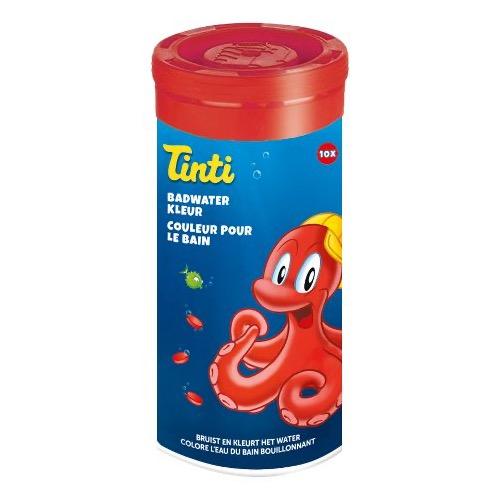 Tinti badevandsfarve 10 stk. Rød - All About Kids Odense