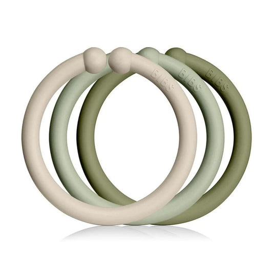 BIBS 12pk loops, vanilla/sage/olive