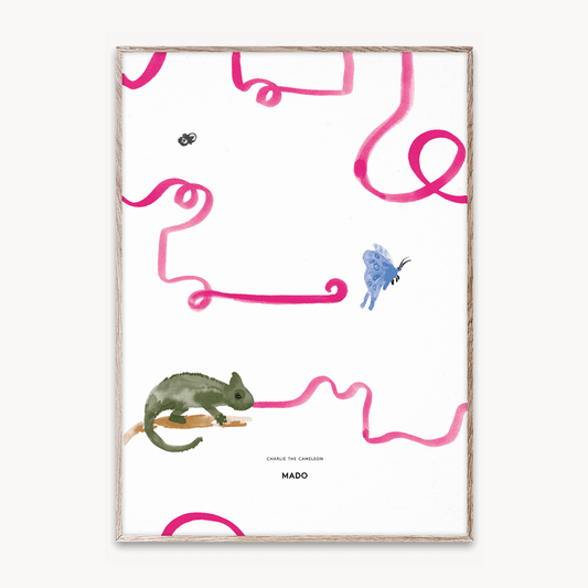 Mado poster 50x70 Charlie the chameleon - All About Kids Odense