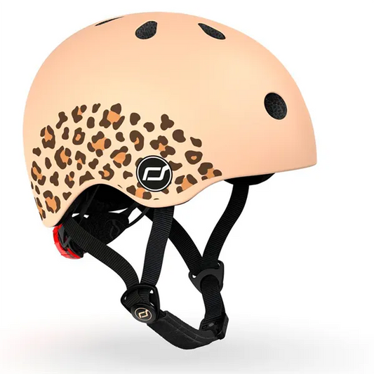 Scoot&ride cykelhjelm, xxs-s, leopard