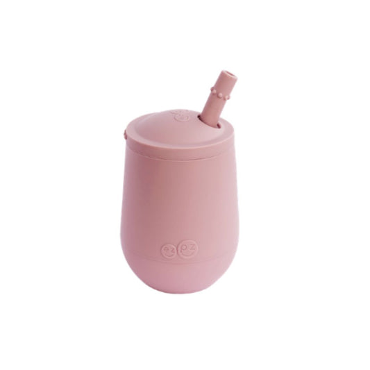 EZPZ Mini cup + sugerør, støvet rosa