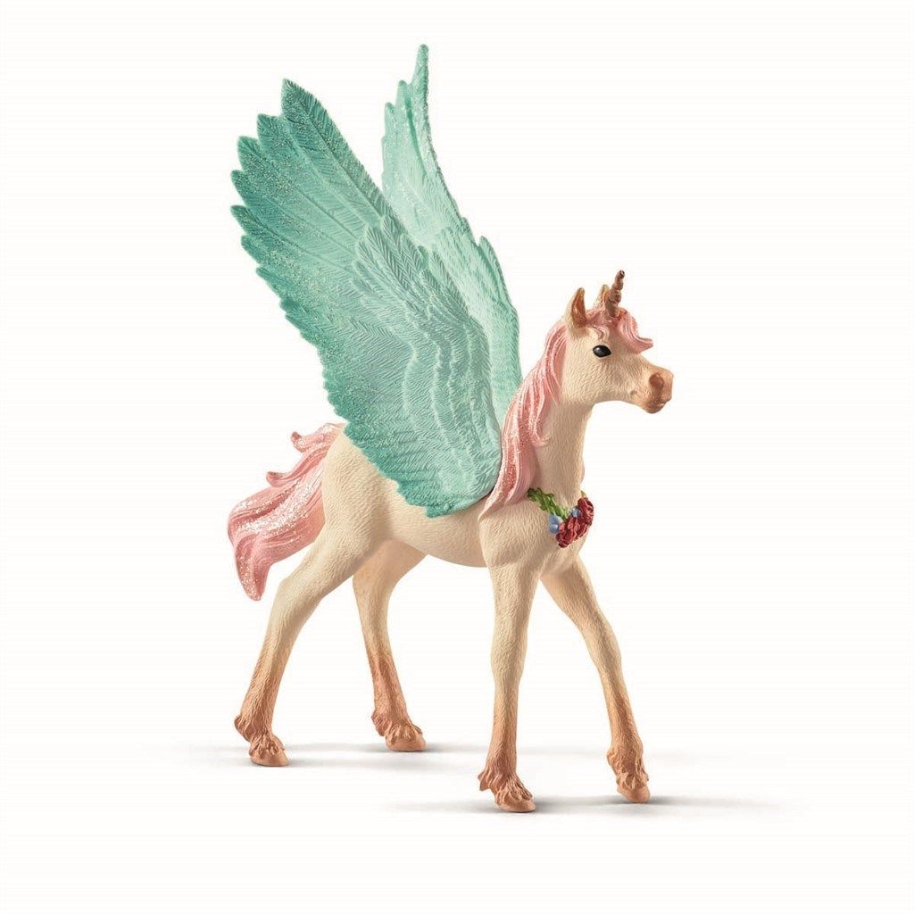 Schleich Decorated unicorn Pegasus, foal