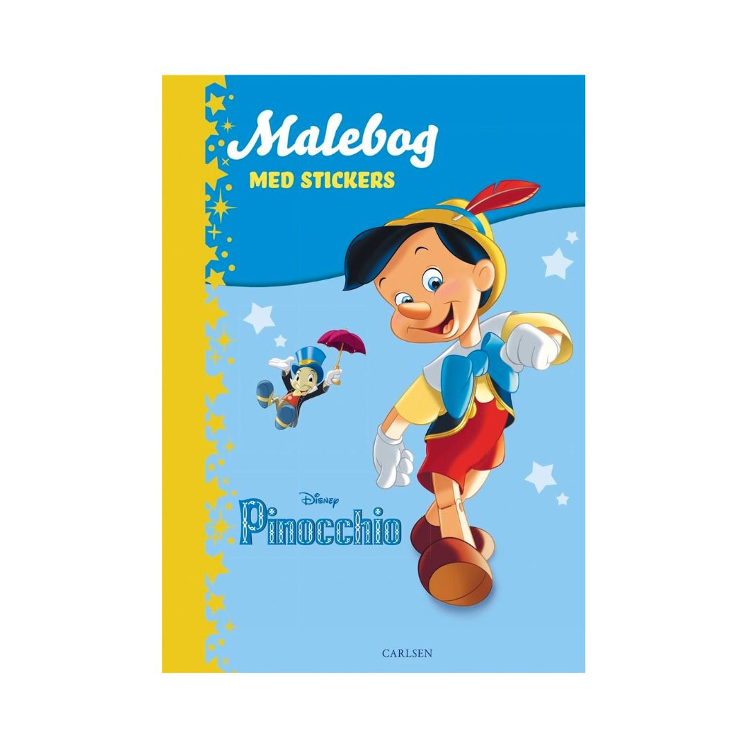 Bog Pinocchio malebog m.klistermærker