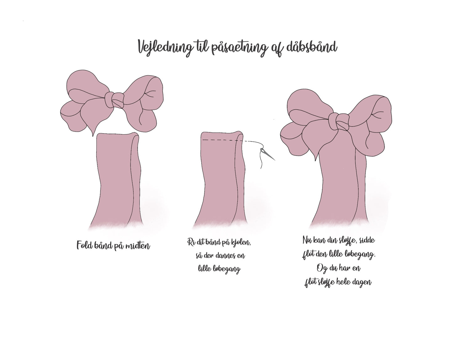 By Stær dåbsbånd m.sløjfe, Navy