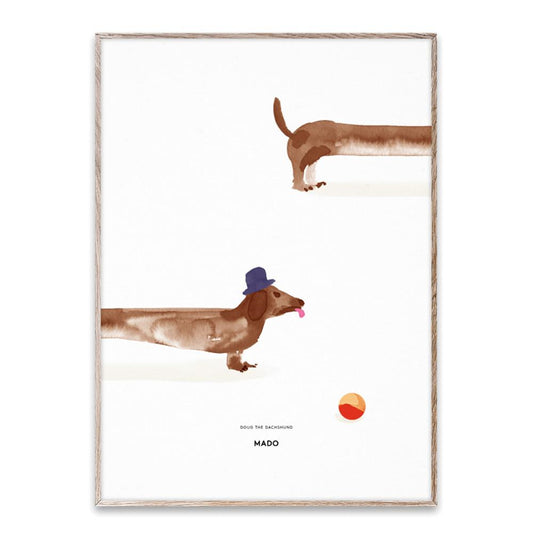 Mado poster 50x70 Doug the dachshund - All About Kids Odense