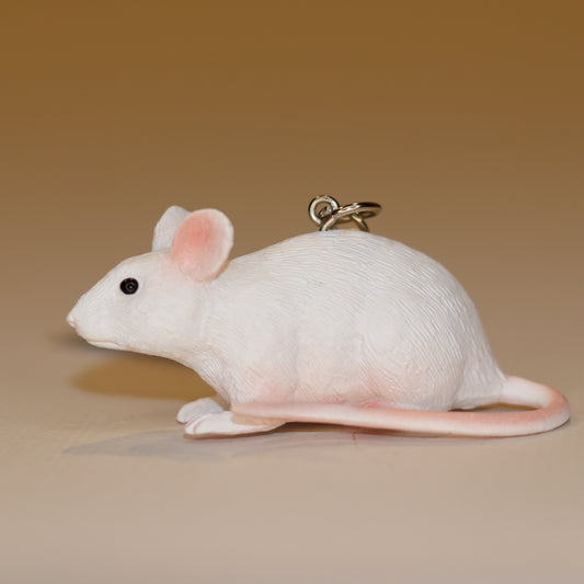 Nøglering Hvid mus