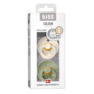 BIBS 2pk. sutter str. 1, Ivory/Sage
