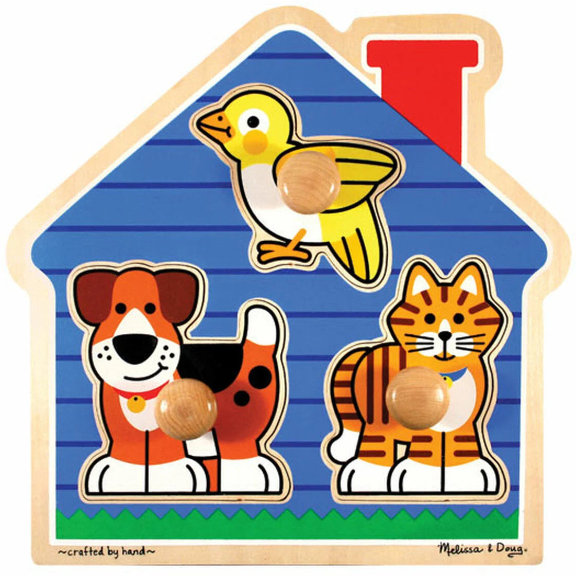 Melissa & Doug Puslespil husdyr, 3 brikker