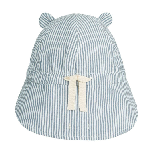 Liewood Gorm vendbar solhat str.6-9mdr, stripe/blue