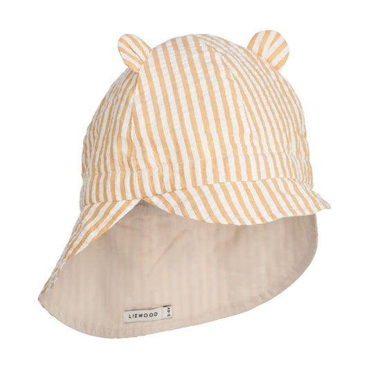 Liewood Gorm vendbar solhat str.6-9mdr, stripe/yellow