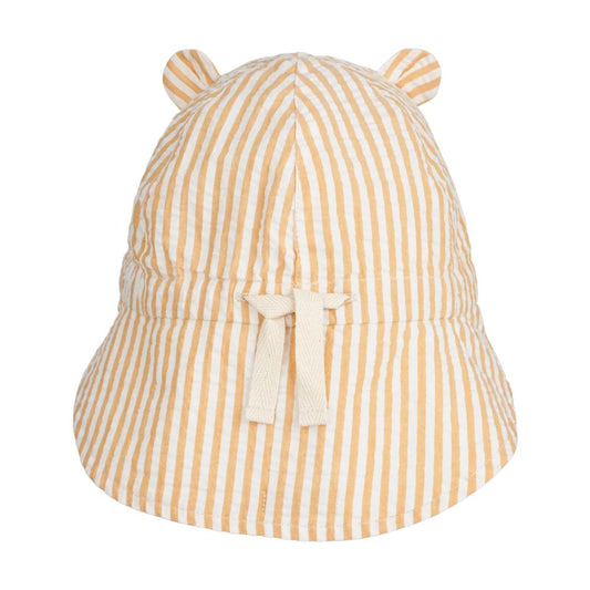 Liewood Gorm vendbar solhat str.9-12mdr, stripe/yellow