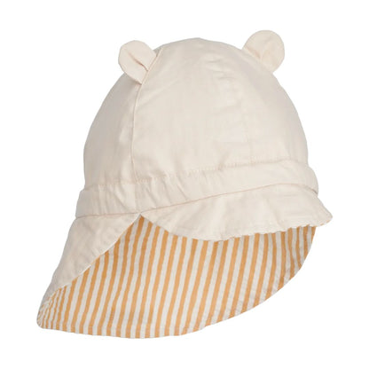 Liewood Gorm vendbar solhat str.3-6mdr, stripe/yellow