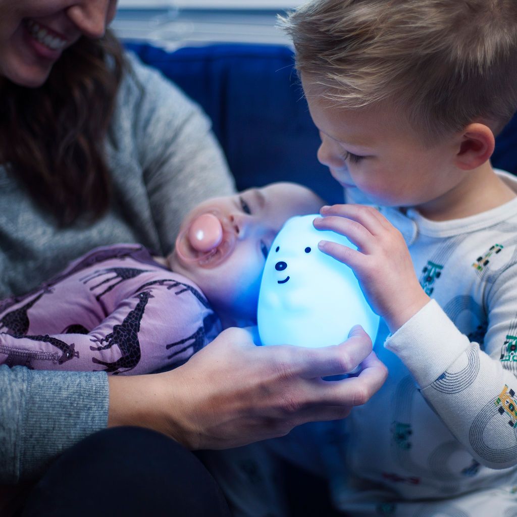Lumipets natlampe m. bluetooth, bjørn