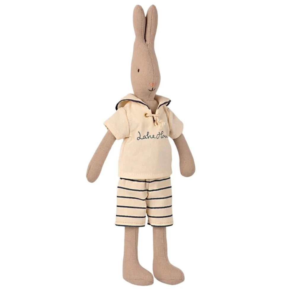 Maileg Rabbit size 1, Sailor - Dusty blue 16-1120-00
