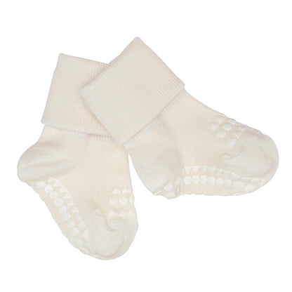GoBabyGo bamboo non-slip sokker 1-2y Off white