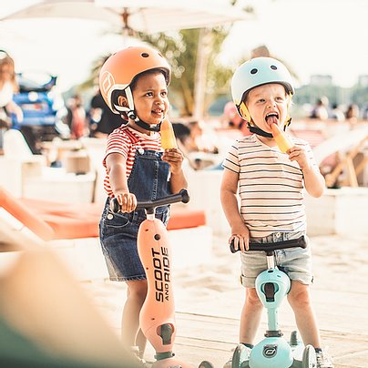 Scoot&ride cykelhjelm str.XXS-S, Peach