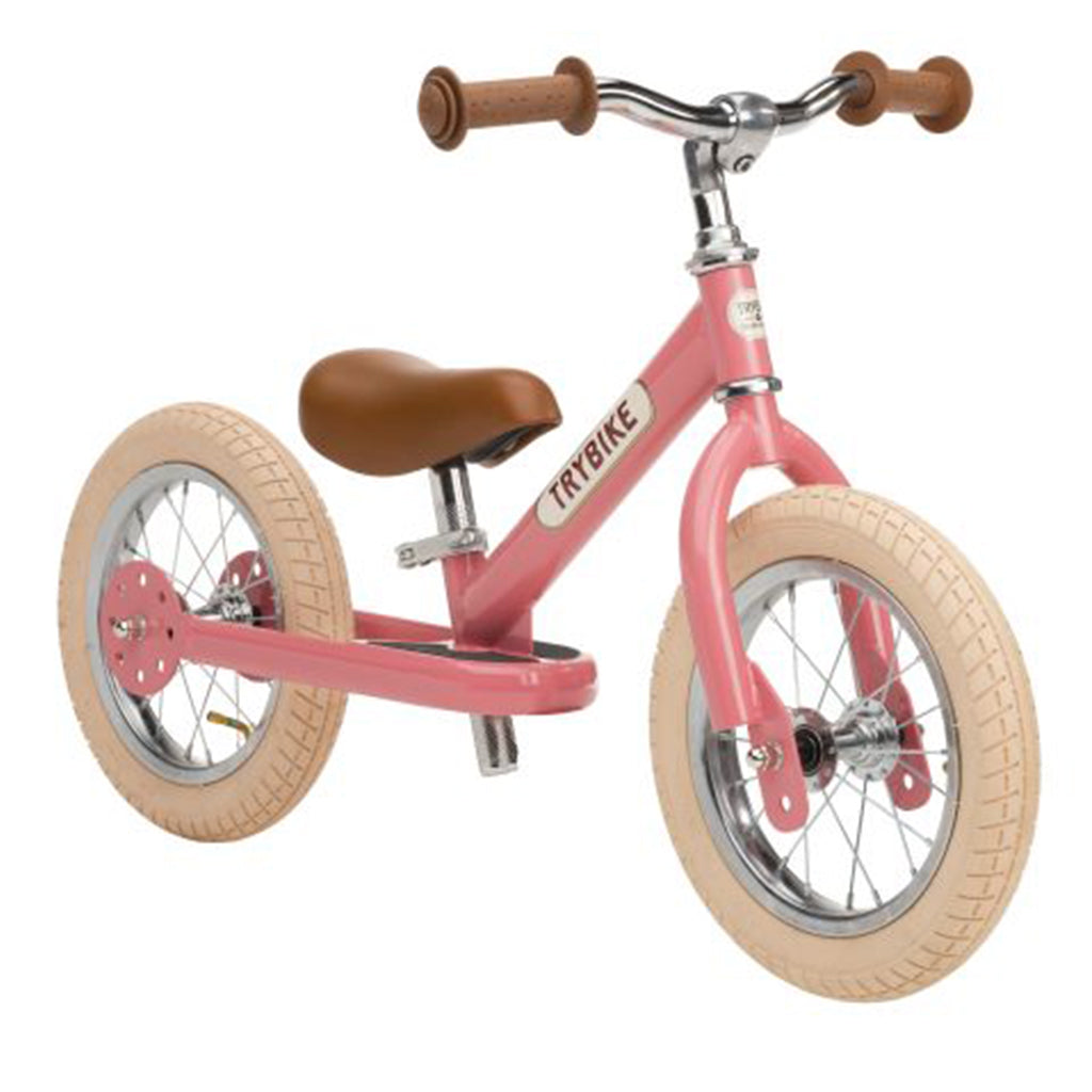 Trybike løbecykel med 2 hjul, vintage pink