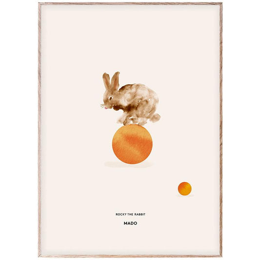 Mado poster 50x70 Rocky the rabbit - All About Kids Odense
