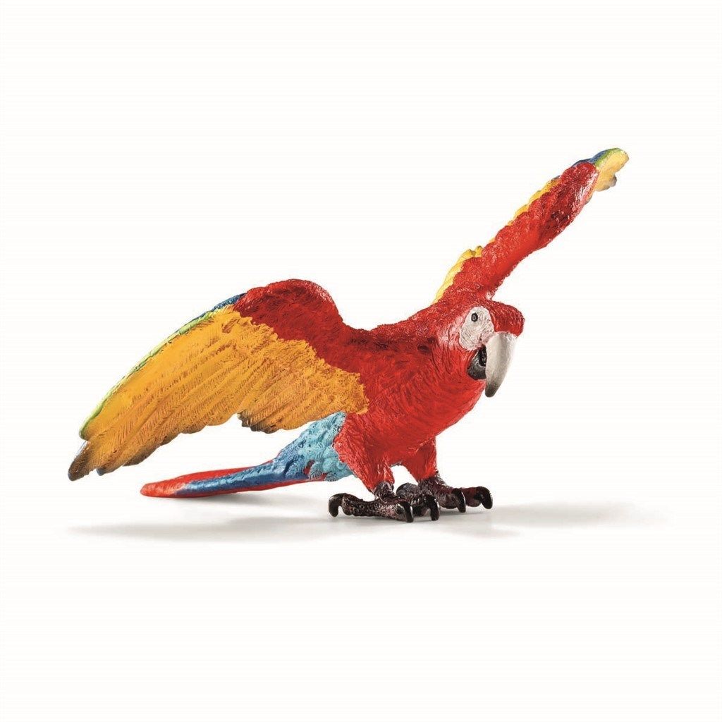Schleich Scarlet Macaw papegøje