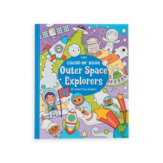 Ooly Color-in Book Outer Space Explorers