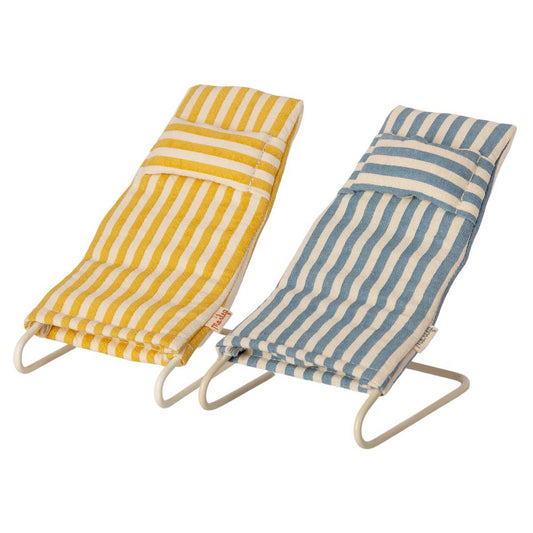 Maileg Beach Chair set, mouse 11-1407-00