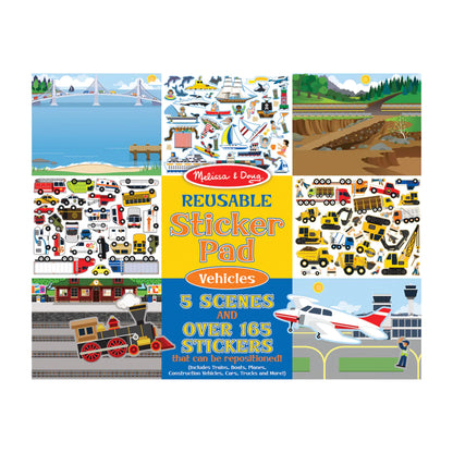 Melissa & Doug Genanvendelige klistermærker Vehicles